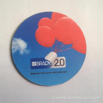Promotional Rubber Coaster with Logo Print Under Sublimation Heat Transfer